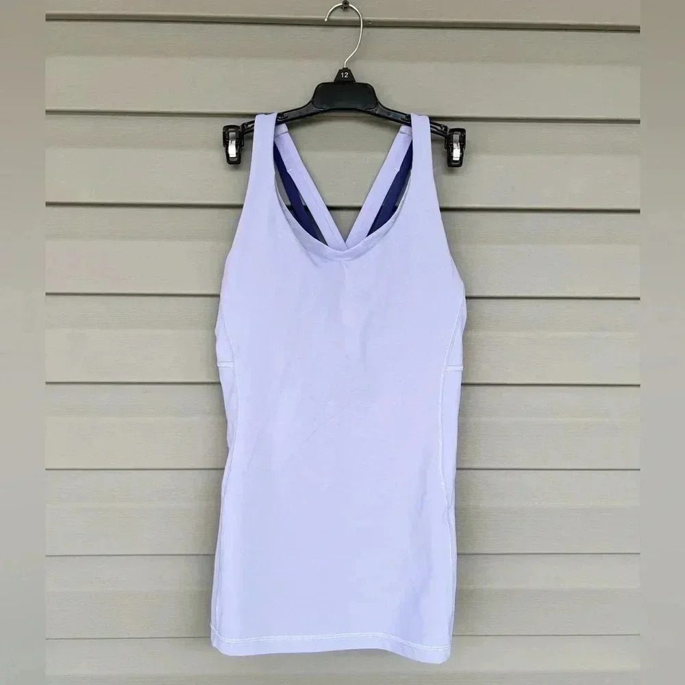 Lululemon Cross-back Tank Lavender Sz 10